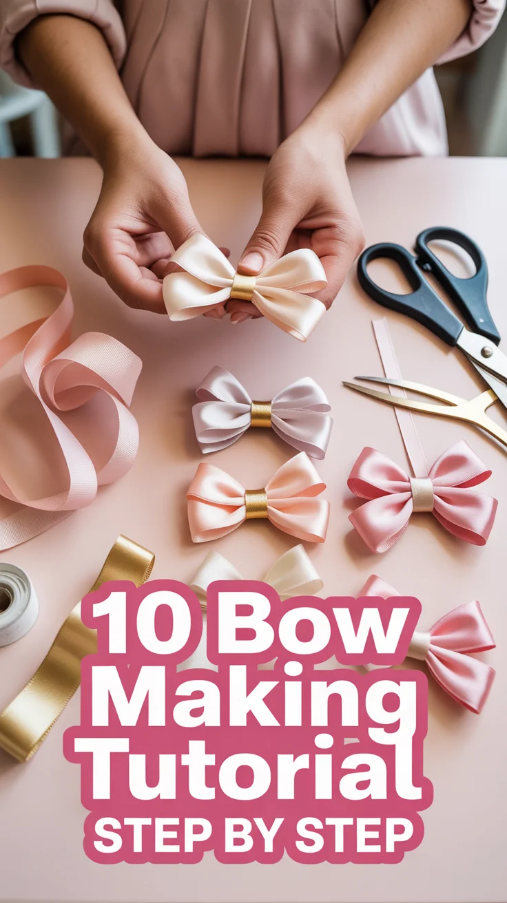 🎀 10 Bow Making Tutorial Step By Step