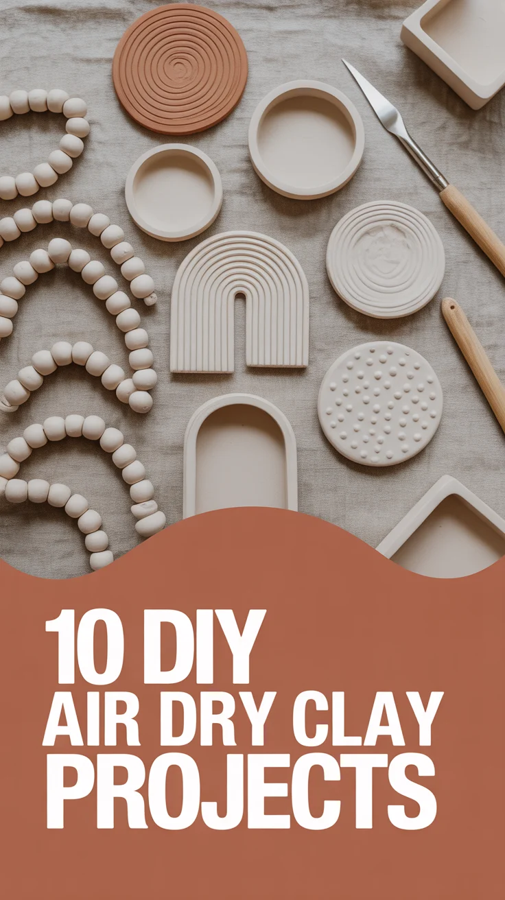 🧱 10 DIY Air Dry Clay Projects