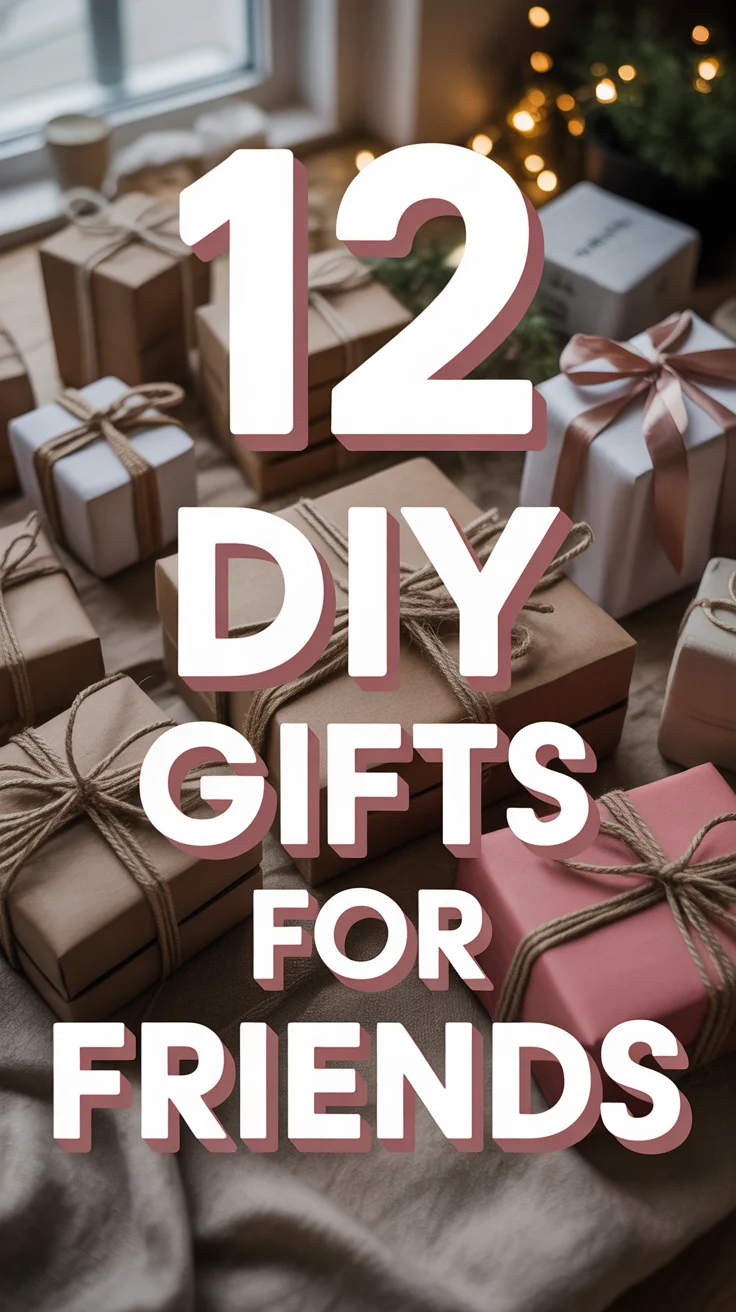 🎁 12 DIY Gifts For Friends