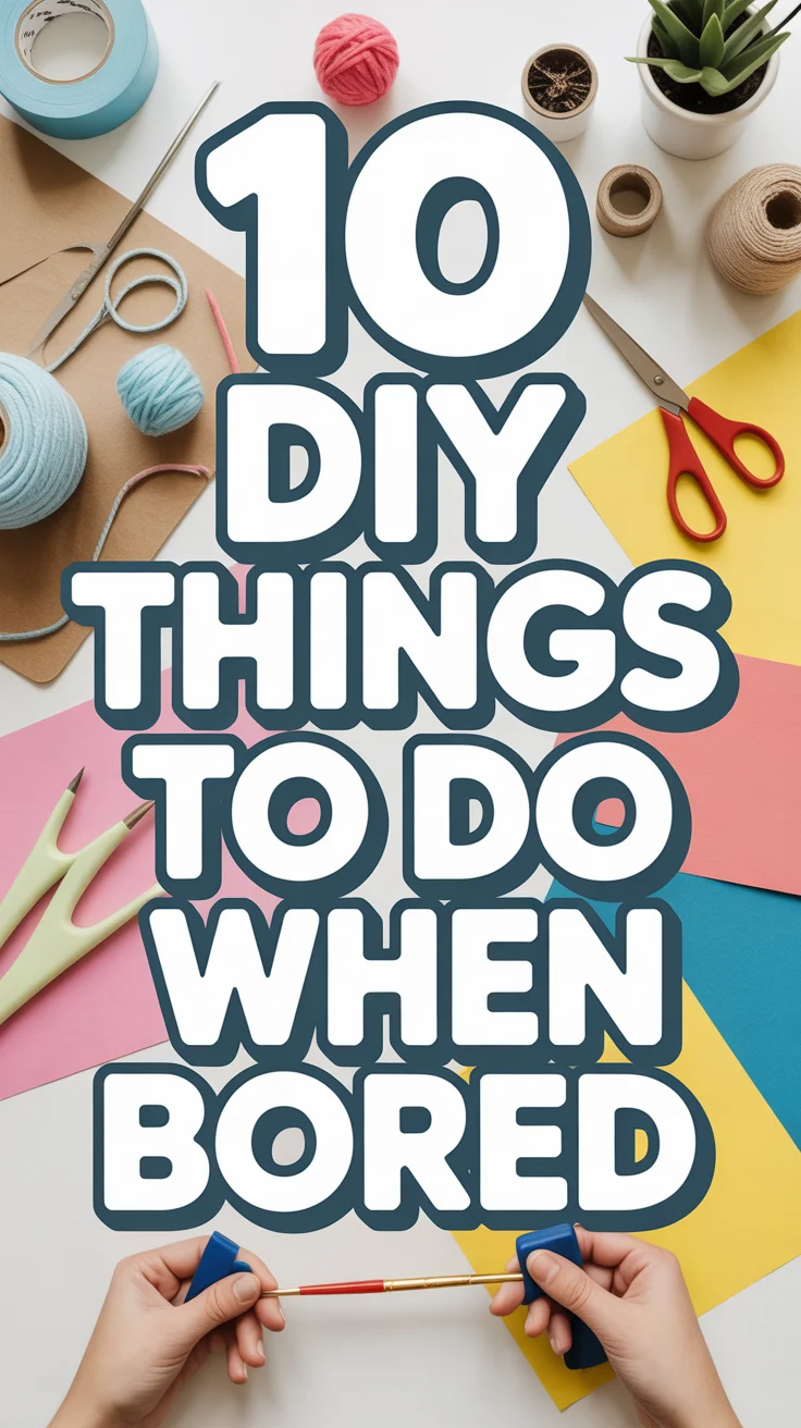 🧰 10 DIY Things To Do When Bored