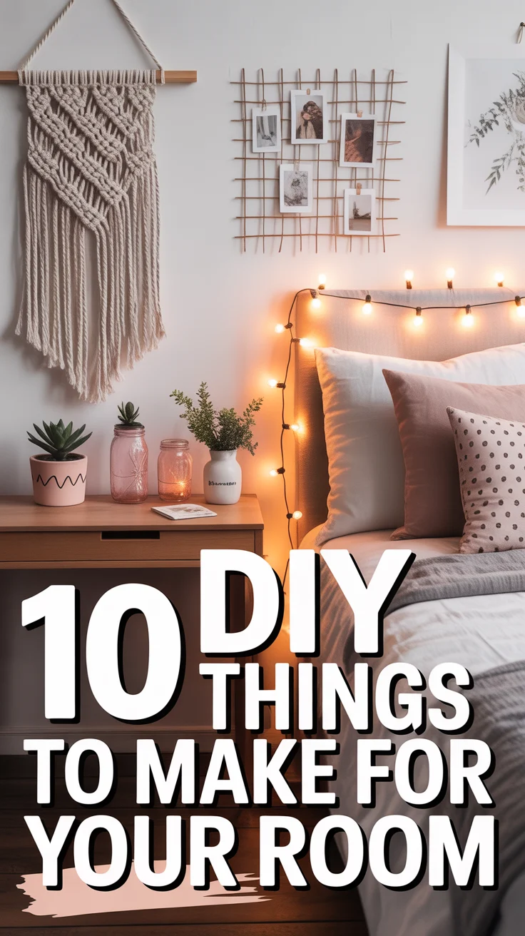 🛋️ 10 DIY Things To Make For Your Room