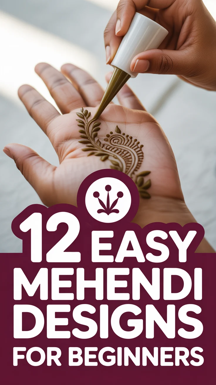 🪷 12 Easy Mehendi Designs For Beginners