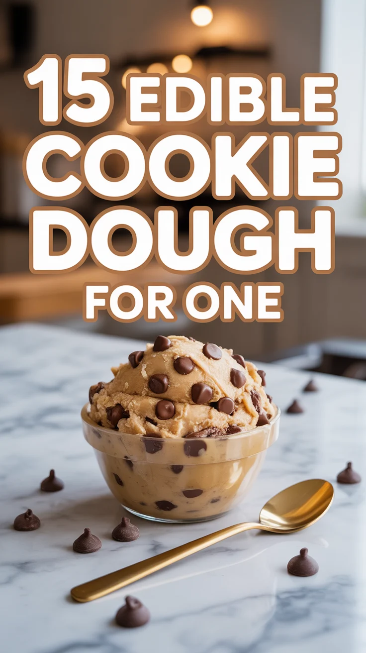 🍪 15 Edible Cookie Dough For One