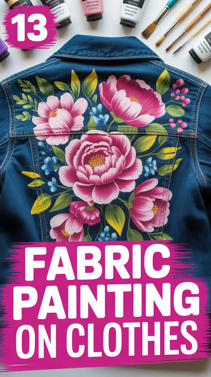🎨 13 Fabric Painting On Clothes