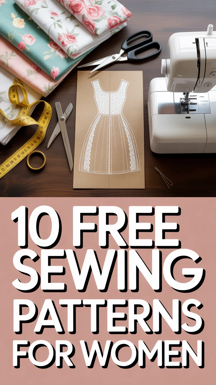 🧵 10 Free Sewing Patterns For Women