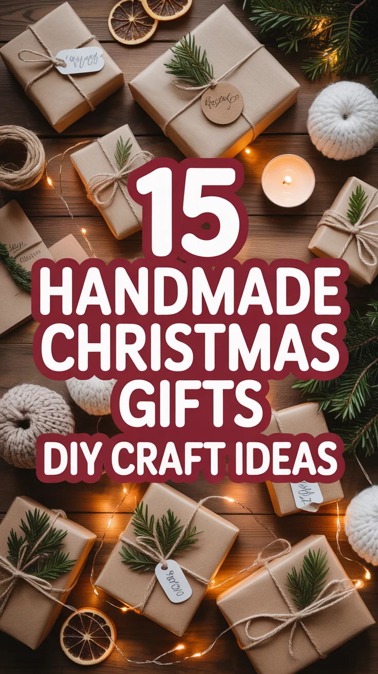 🎄 15 Handmade Christmas Gifts DIY Craft Ideas