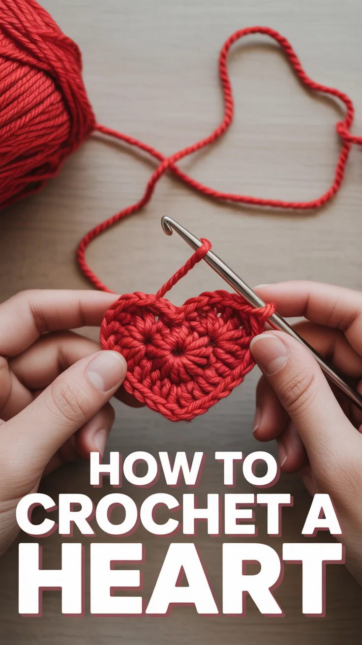 🧶 How To Crochet A Heart