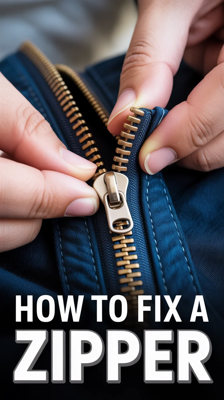 🧷 How To Fix A Zipper