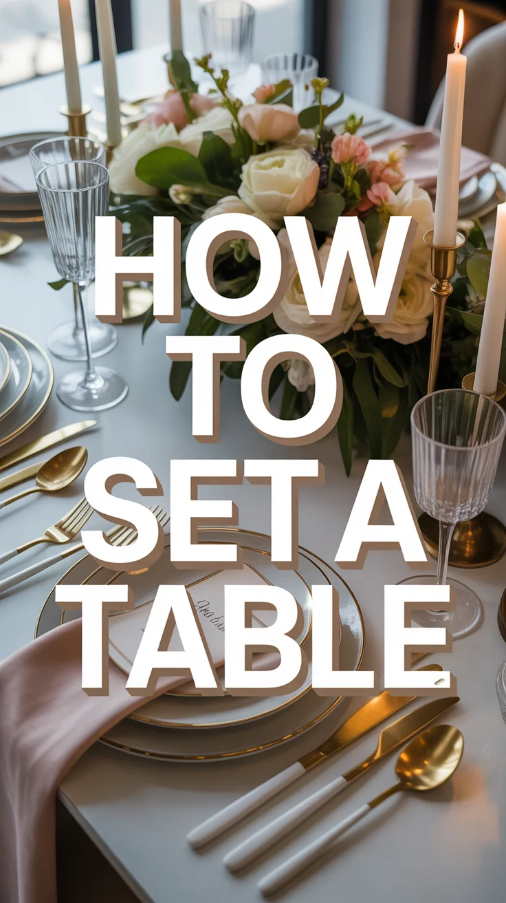 🍽️ How To Set A Table