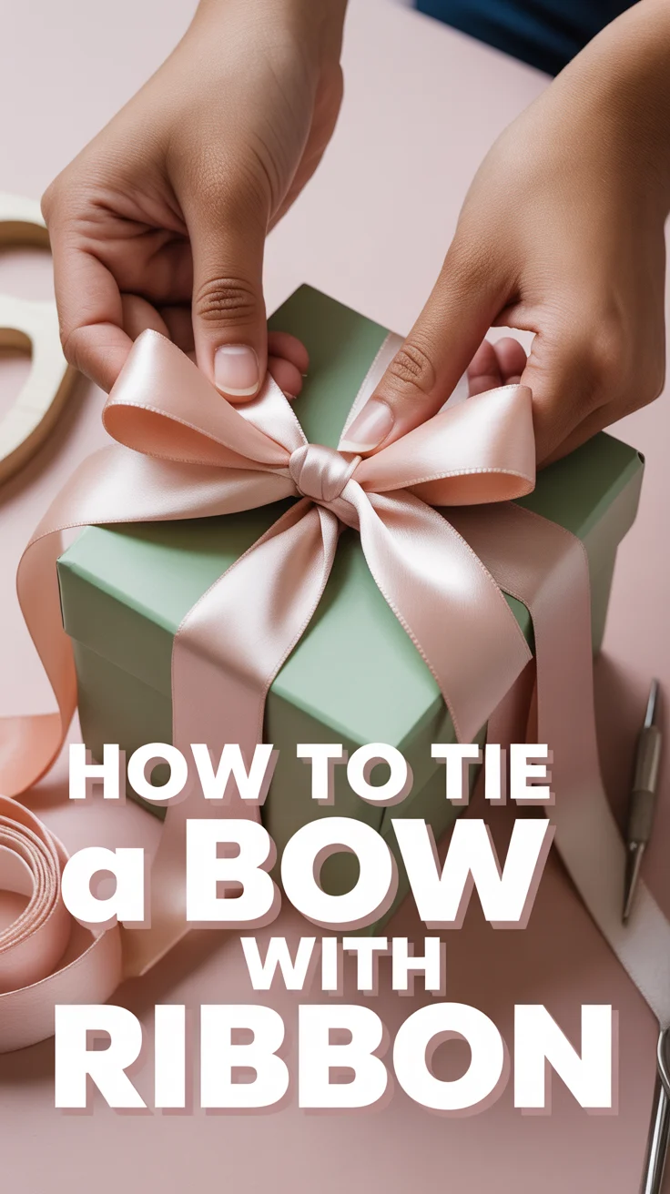 🎀 How To Tie A Bow With Ribbon