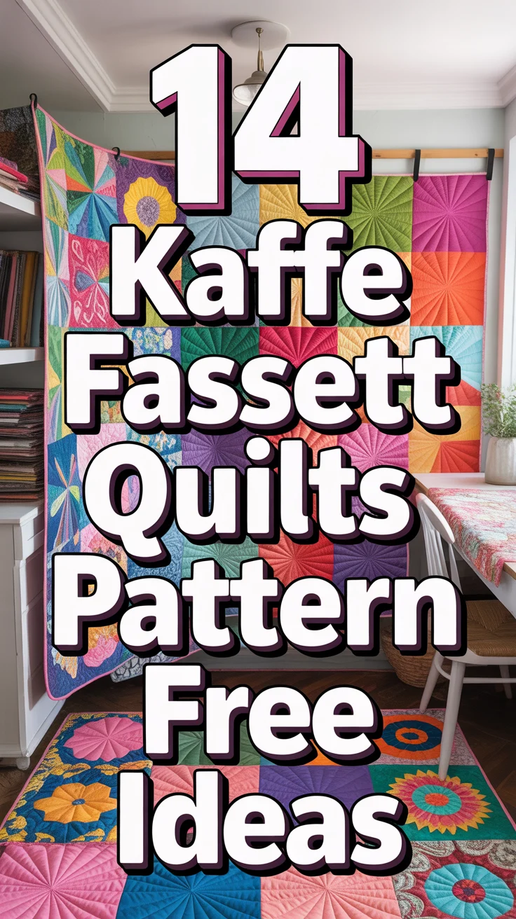 🧵 14 Kaffe Fassett Quilts Pattern Free Ideas