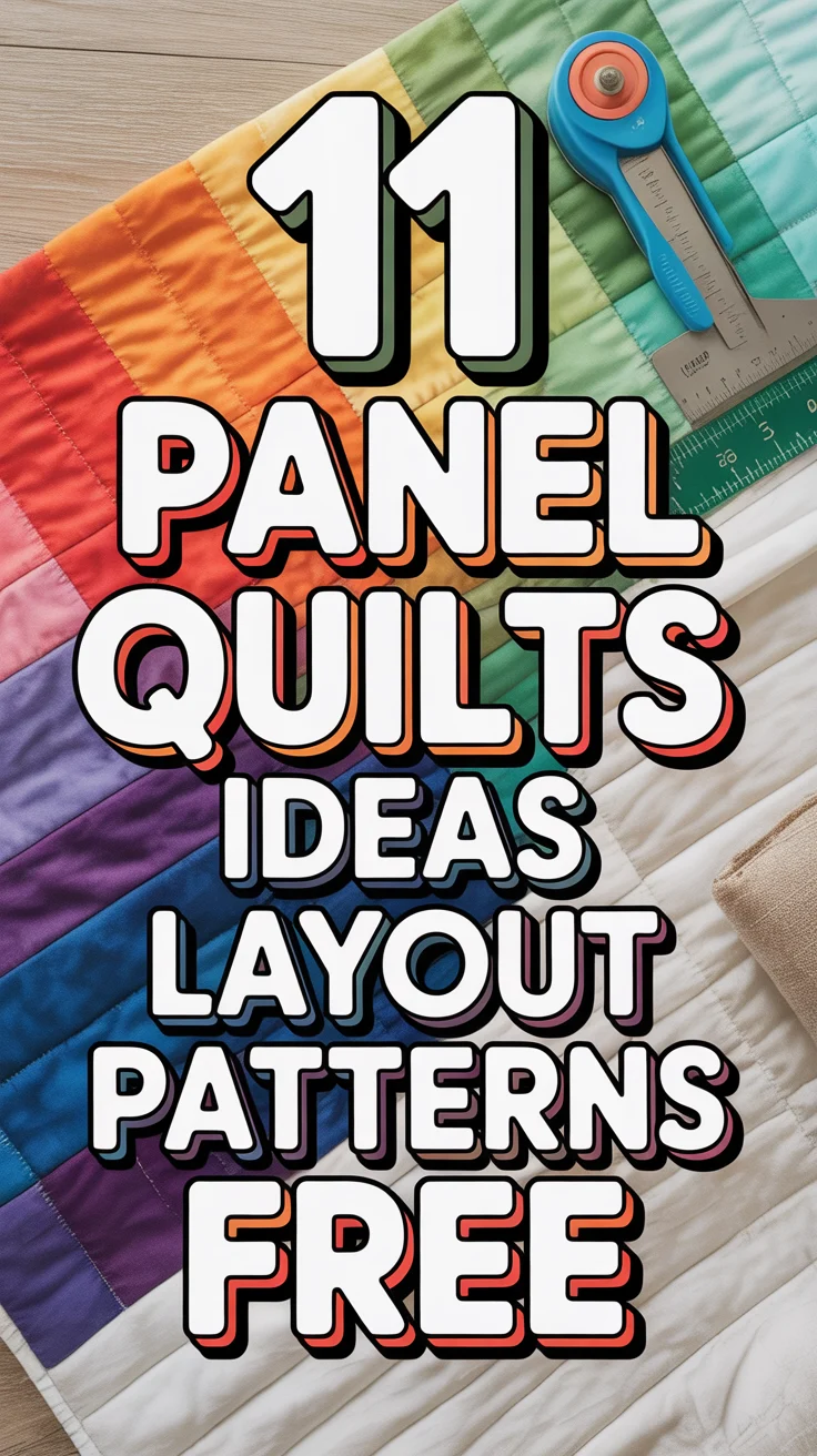 🧵 11 Panel Quilts Ideas Layout Patterns Free