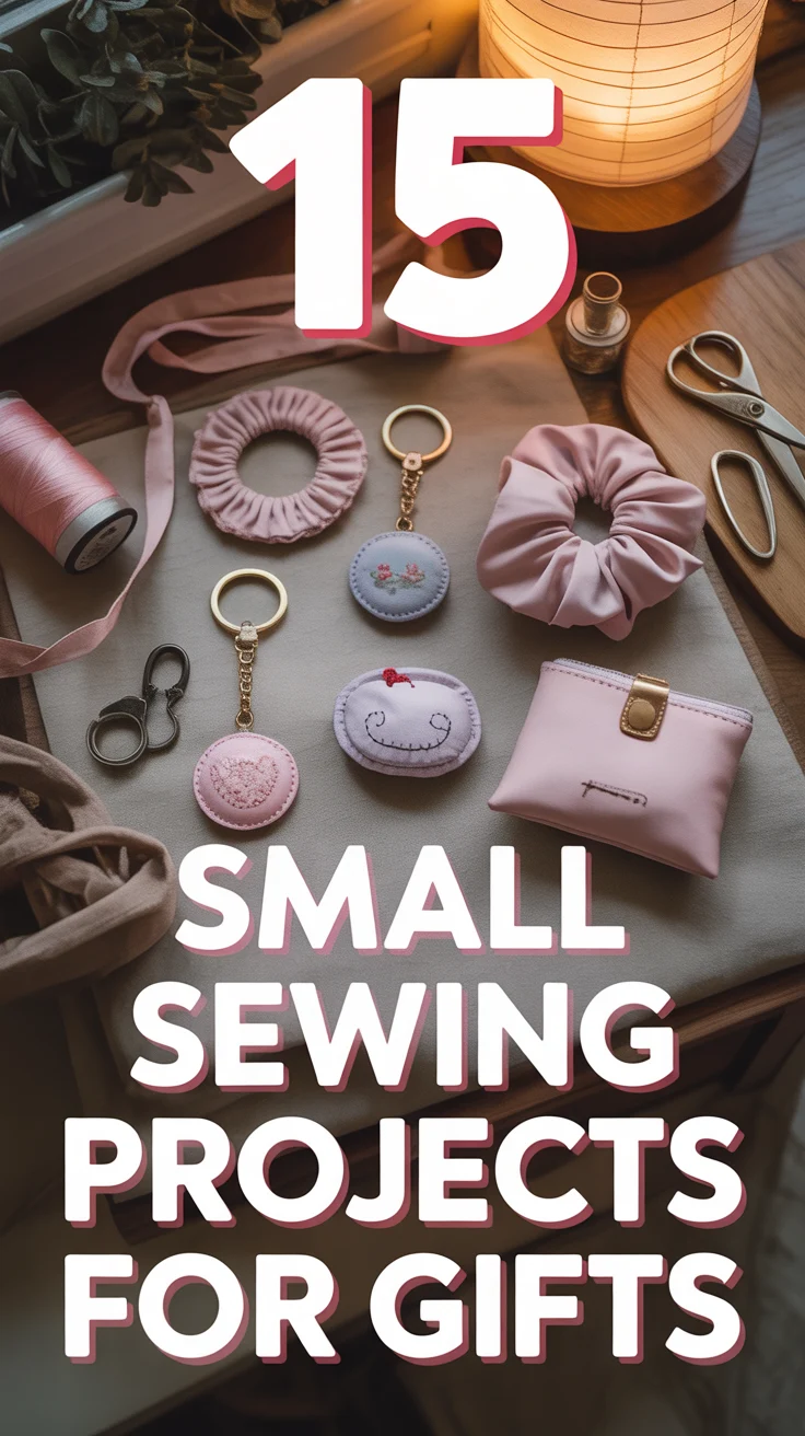 🎁 15 Small Sewing Projects For Gifts