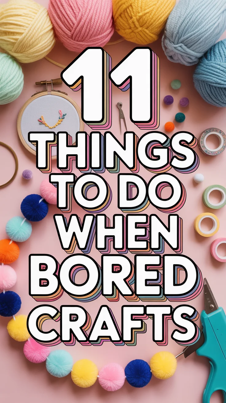 🧶 11 Things To Do When Bored Crafts
