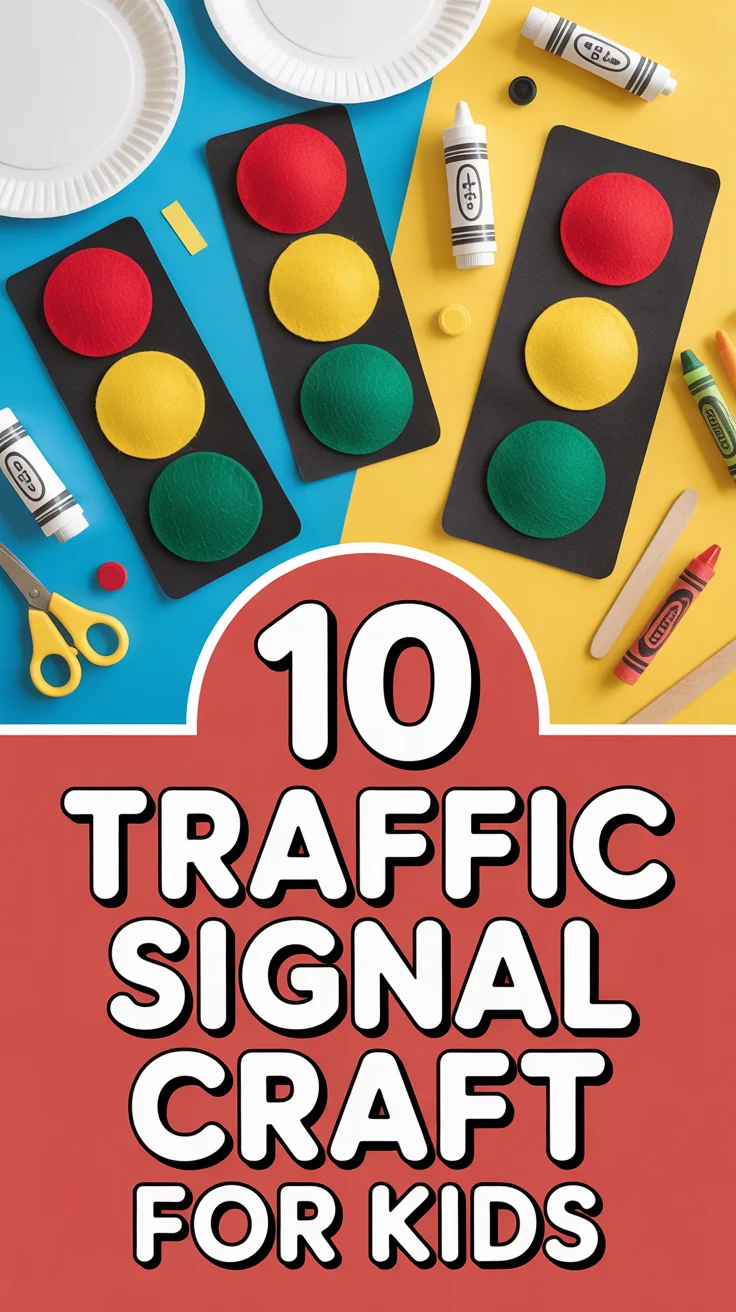 🚦 10 Traffic Signal Craft For Kids