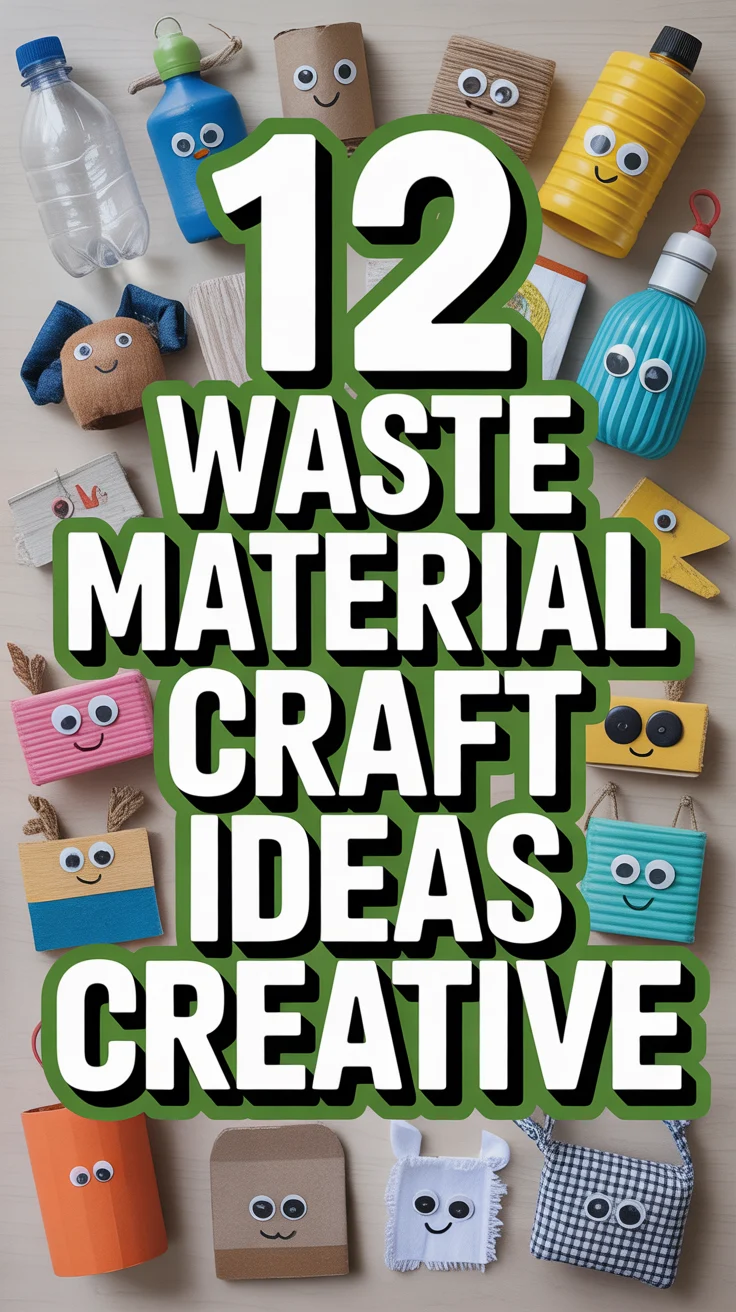 ♻️ 12 Waste Material Craft Ideas Creative