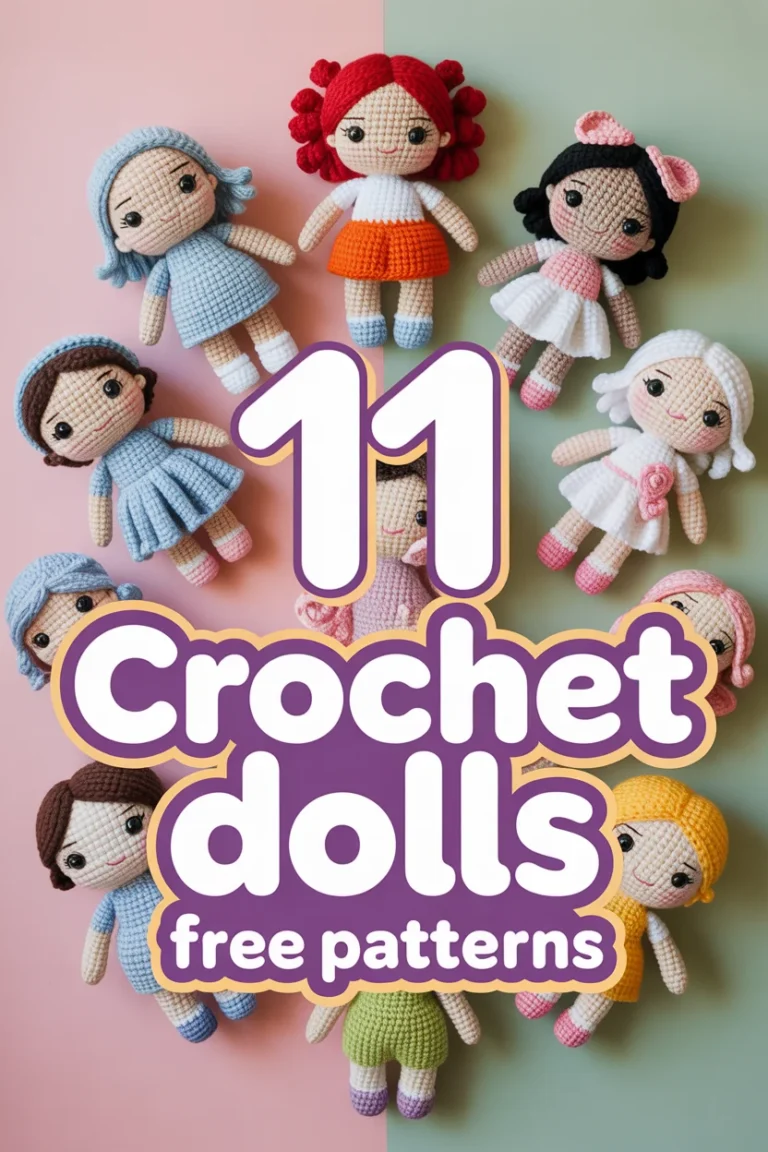 🧶 11 Crochet Dolls Free Patterns