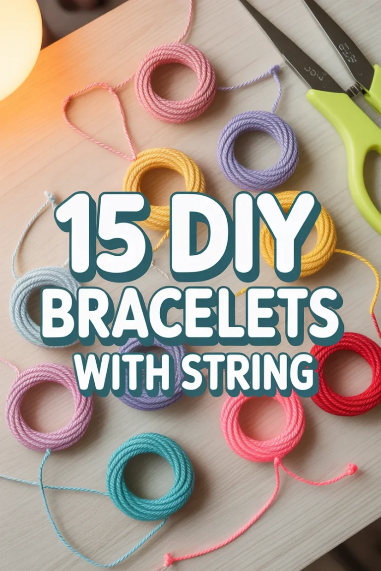 ✨ 15 DIY Bracelets With String