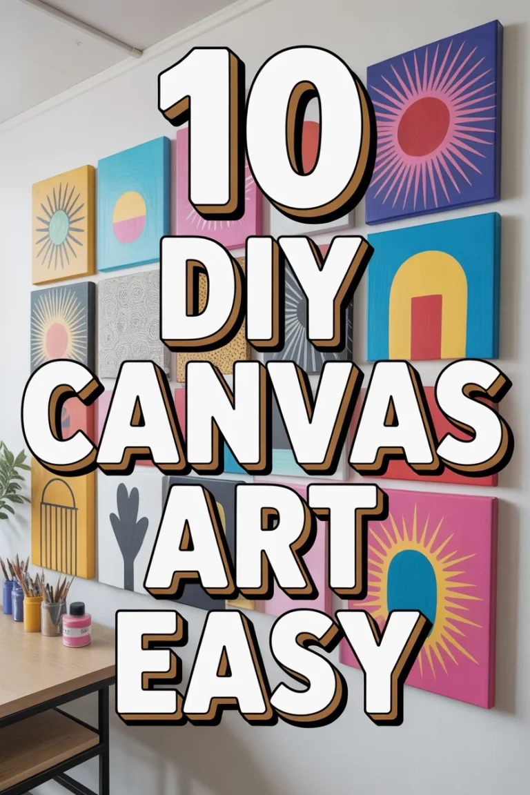 🎨 10 DIY Canvas Art Easy