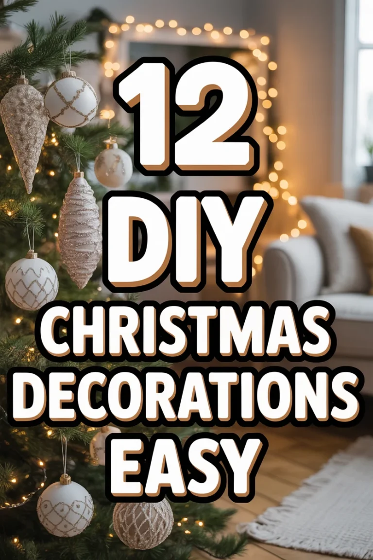 🎄 12 DIY Christmas Decorations Easy