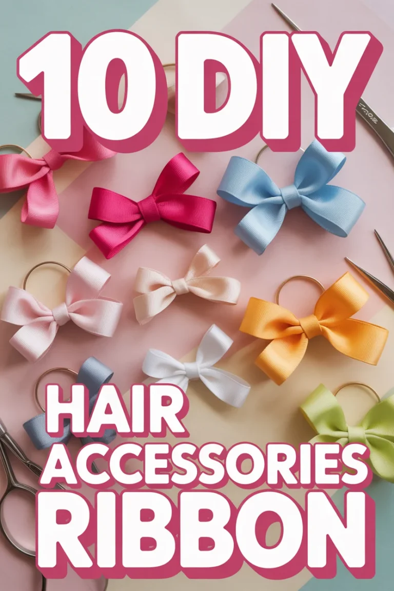 🎀 10 DIY Hair Accessories Ribbon