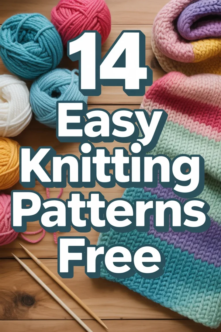 🧶 14 Easy Knitting Patterns Free
