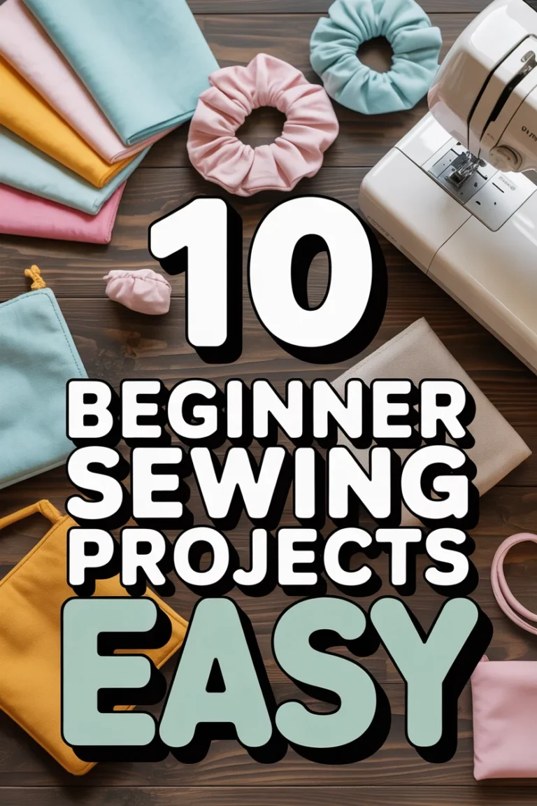 🧵 10 Beginner Sewing Projects Easy