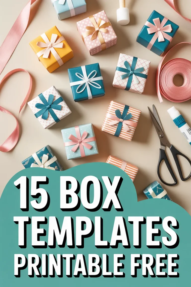 🎁 15 Box Templates Printable Free