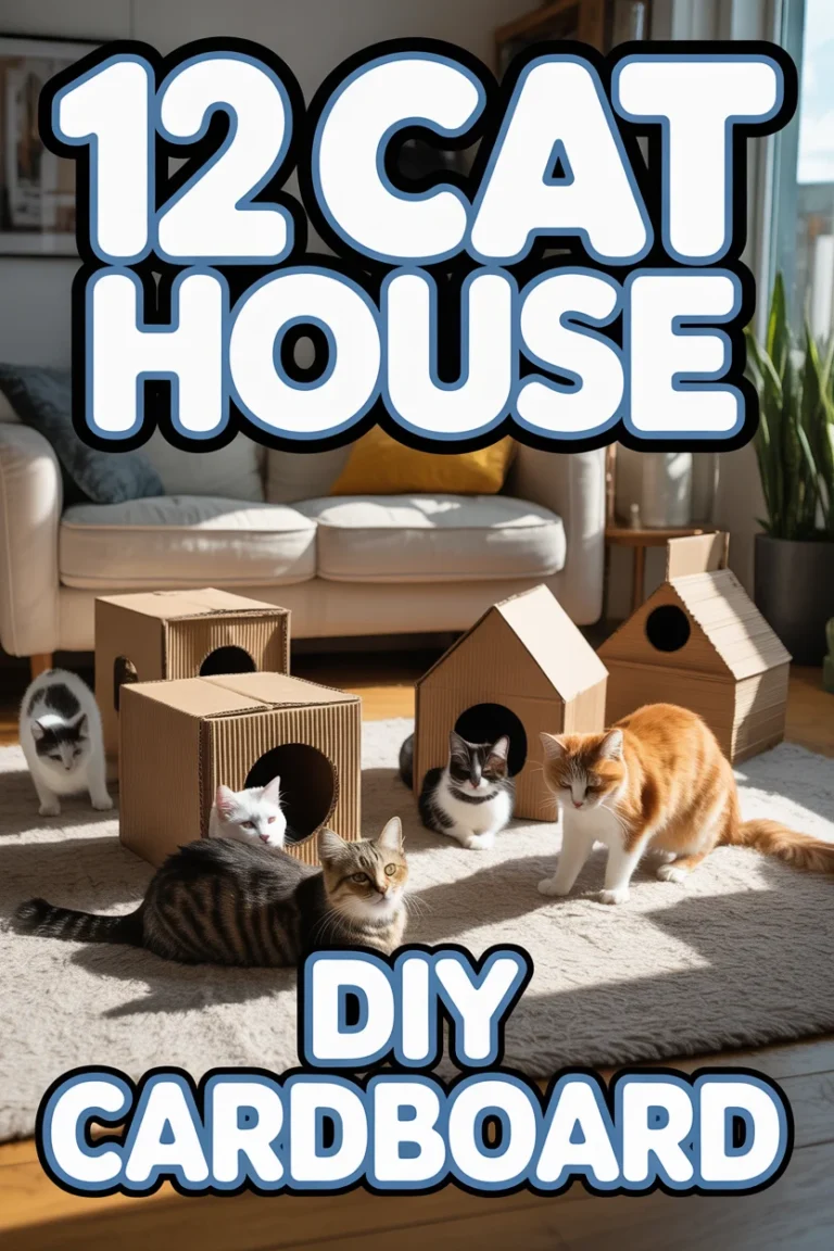 😻 12 Cat House DIY Cardboard