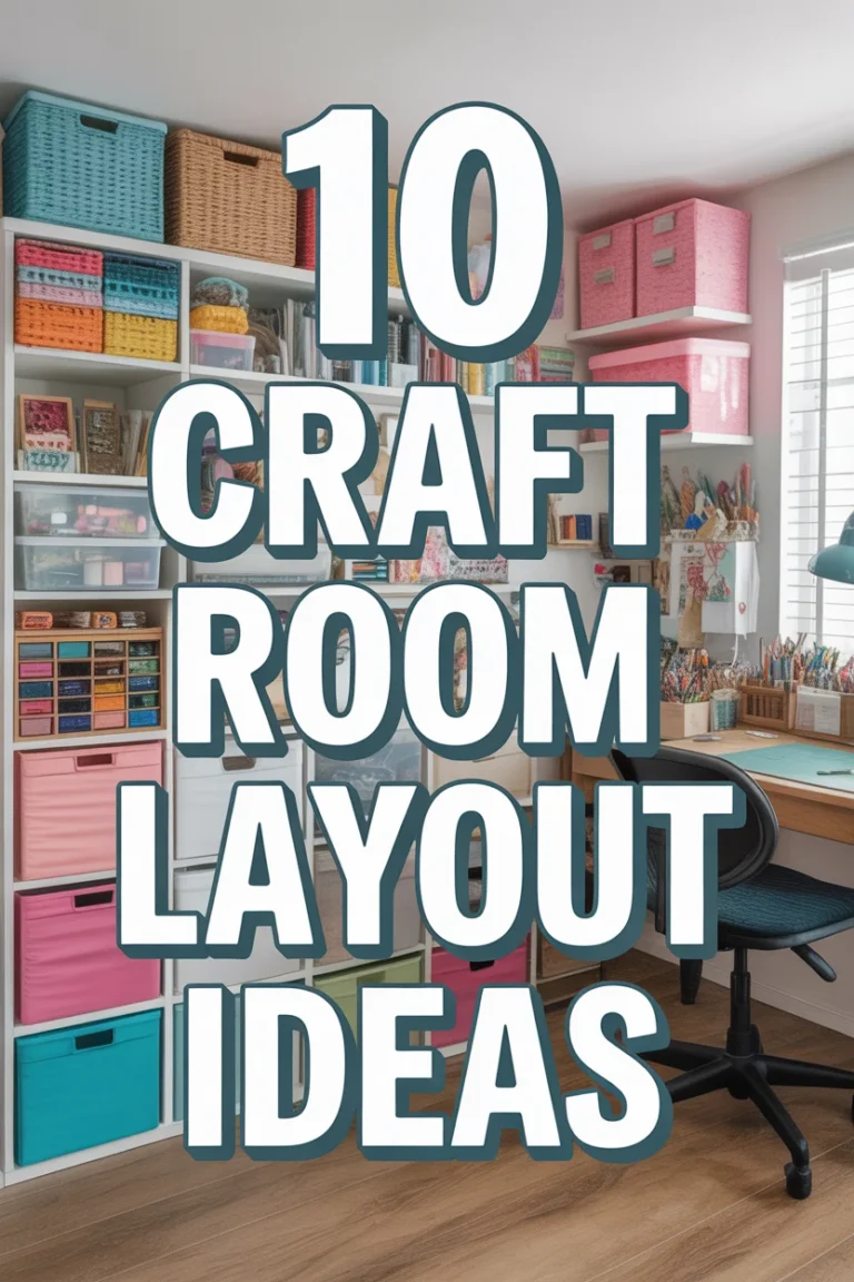 🎨 10 Craft Room Layout Ideas