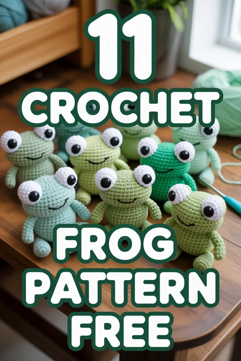 🐸 11 Crochet Frog Pattern Free