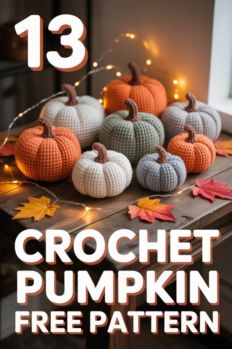 🎃 13 Crochet Pumpkin Free Pattern