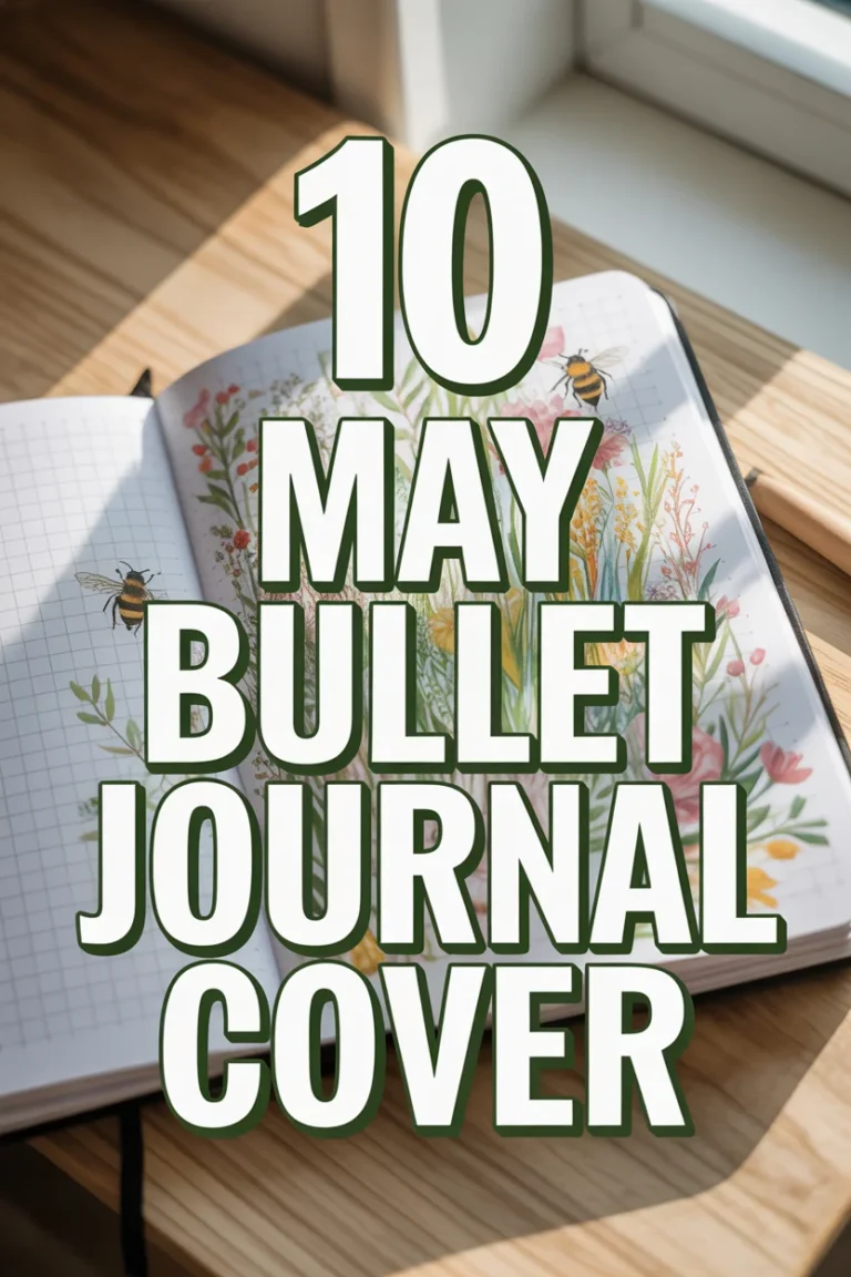 🐝 10 May Bullet Journal Cover