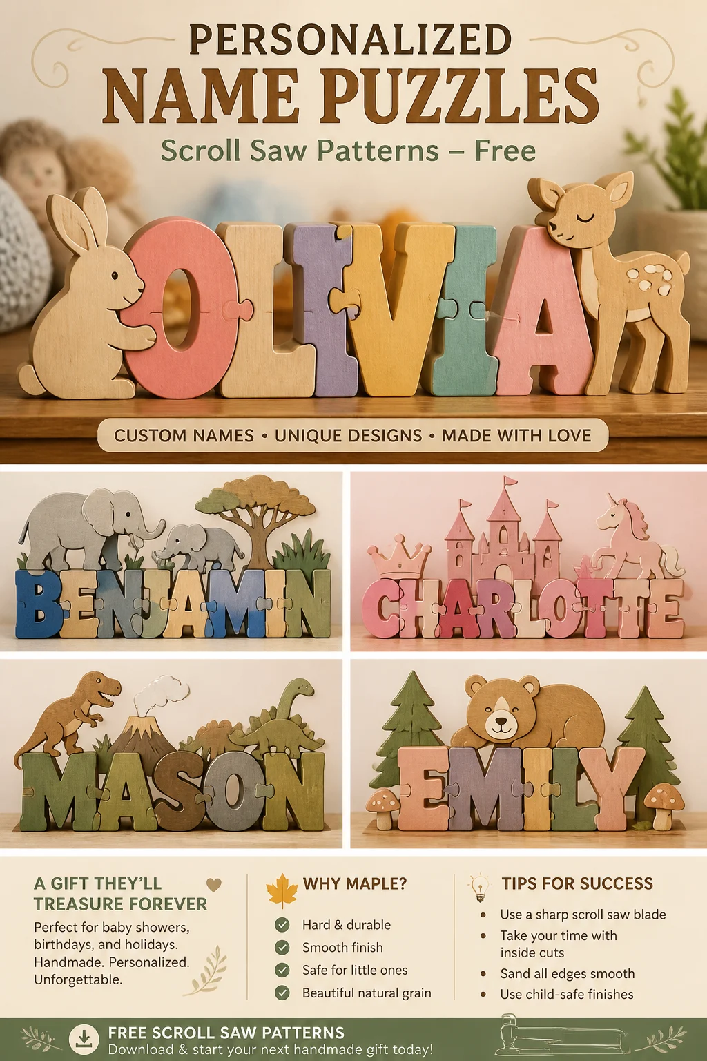 Shapes Using Pattern Blocks 🤩 13 Scroll Saw Patterns Free – LindaHagans.com