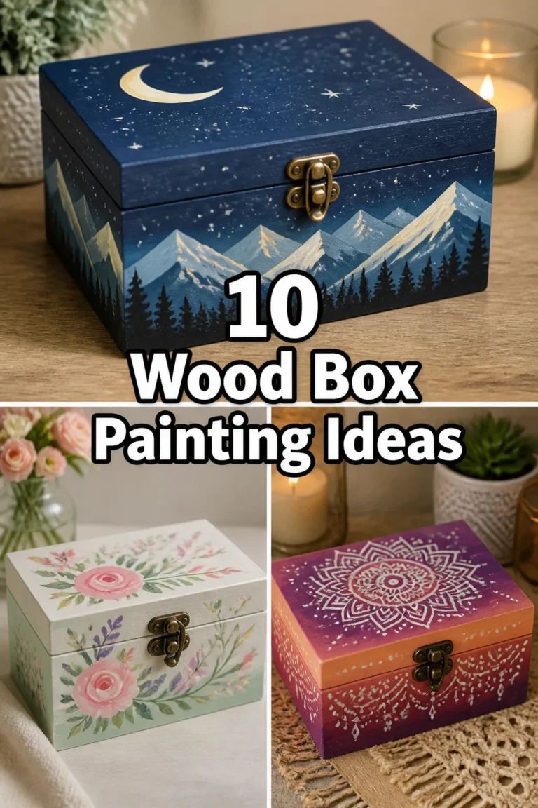 🎨 10 Wood Box Painting Ideas
