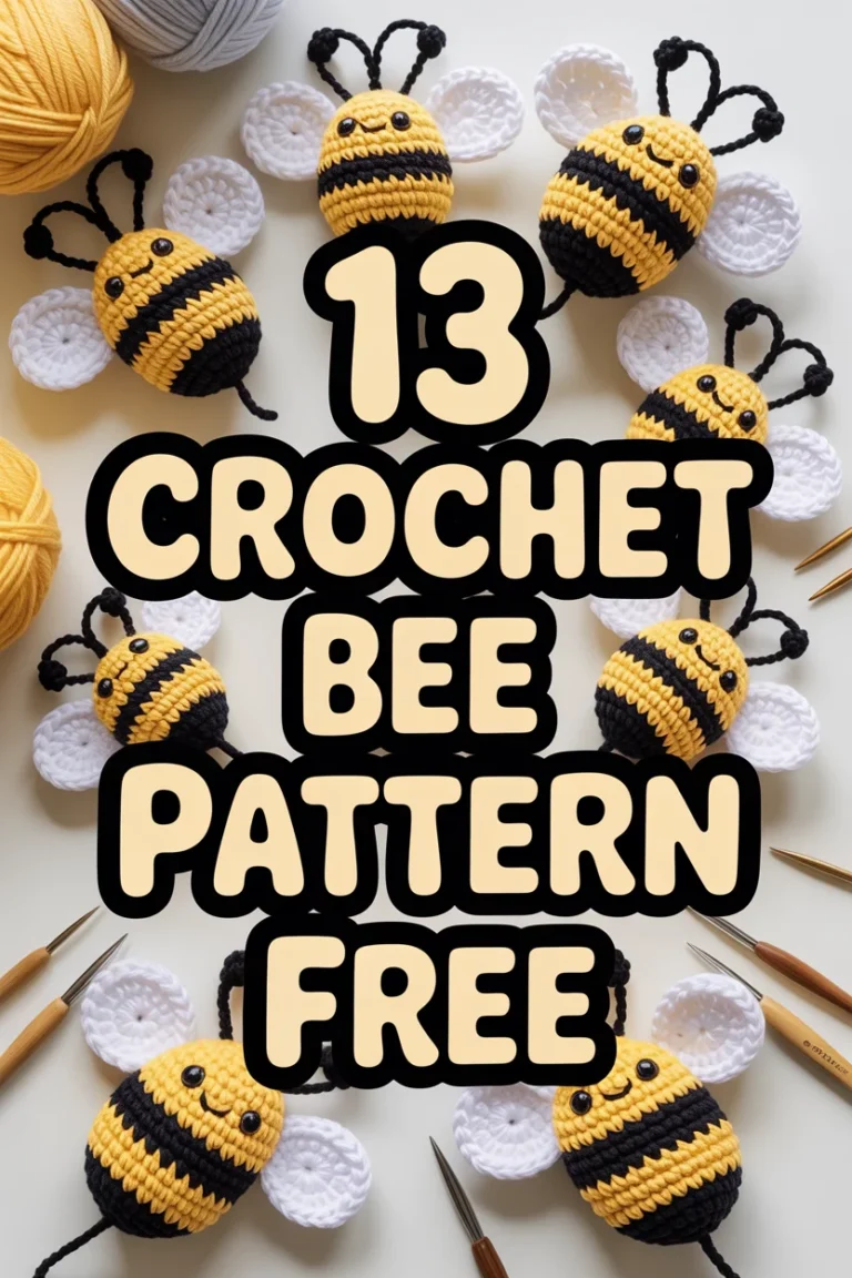 🐝 13 Crochet Bee Pattern Free