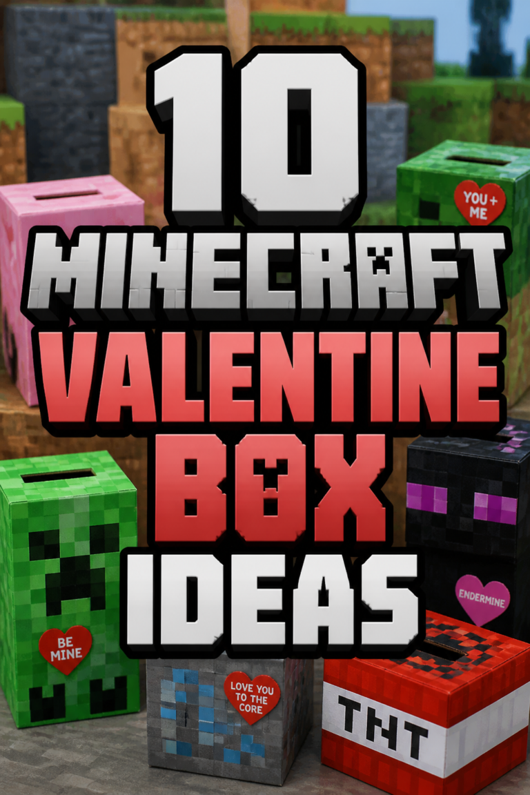 🧱 10 Minecraft Valentine Box Ideas